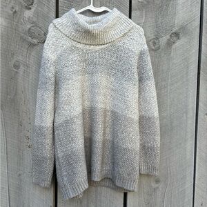 Calvin Kline Long Sleeve High Scoop Neck Sweater Size L